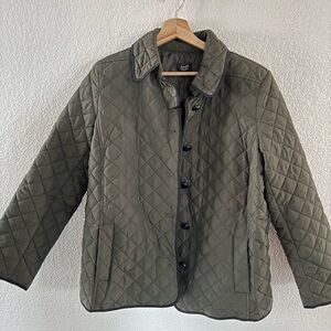 Jones New York Women’s Olive Quilted Jacket